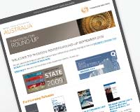 Thomson Reuters' monthly email newsletter